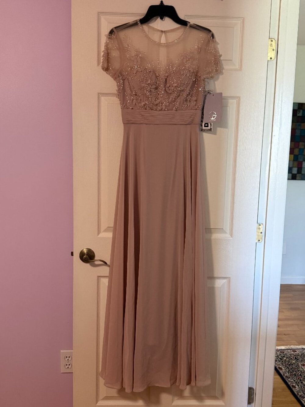 JS Collections -Women Short-Sleeve Gown-size 4